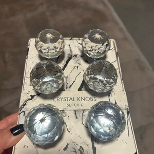 Crystal Knobs Set of 6 💎